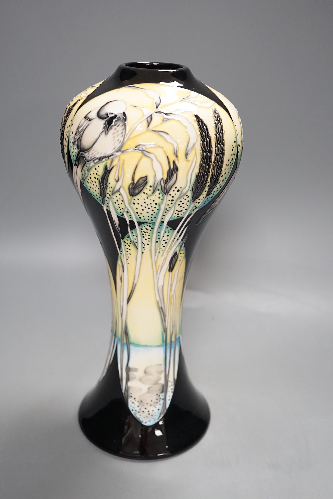 A Moorcroft ‘Littoral Life’ vase by Paul Hilditch, limited edition 2014 55/60, 31cms high.